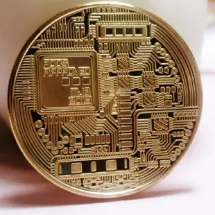 24K 仿金 Bitcoin 金幣BTC外幣美元世界錢幣 比特 紀念幣硬幣