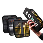 Marie's Paint Brush Set in Wallet for Oil Acrylic Watercolour or Gouache