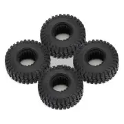 4Pack 1.0in Rubber Wheel Tires Tyres For Axial SCX24 Gladiator C10 1/24 RC Car