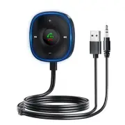 Bluetooth 5.3 Aux Car Adapter, Bluetooth Receiver for Car [Dual Connection & ...