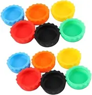 HANABASS 24pcs Gecko Feeder Bowls: Silicone Reptile Food and Water Dish for Turtle Snake Leopard Gecko Small Animal Bearded Dragon Tank Accessories