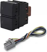 AMGHCGTEEW 1pc Dual Key Switch Dual Switch Fog Lights Radar Power Supply LED Headlight Switch Button Fit for Honda Civic 16-21(No Pattern)