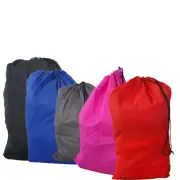 5 x Tall Commercial Linen Laundry Bag with Drawstring Black, Blue, Grey, Pink &