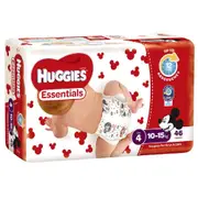 Huggies Essentials Nappies Size 4 (10-15kg) 46 Pack