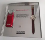 Swatch: Irony Case " Metal Goes Swatch " With Red Jack " (YGS100) New/Rarity