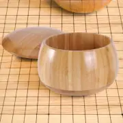2pcs/Set Go Board Chess Jar Play Chess Box Chess Pieces Jar Wooden Go Game Bowl
