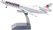 Pre-Built Model Aircraft 27CM for Hawaiian Airlines DC-10-30 N35084 Diecast Model Airplane 1:200 Scale Collectible with Stand Miniature Airplane Model