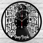 Vinyl Clock Deep Purple Vinyl Record Wall Clock Home Art Decor Handmade 2245