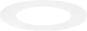 uxcell 1-Pack Goof Rings for 4 Inch Recessed Lights, 4.3" ID 6.7" OD Durable Plastic Trim Ring Flush Mount White Can Light Trim Ring Cover for Ceiling Can Downlights
