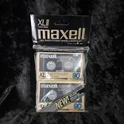 New Maxell xlii 90 Pure Epitaxial Cassette Blank 2 pack