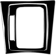 ATATNK Compatible for Mercedes W204 C Class 2007-2013 Accessories Car Glossy Piano Black Interior Gearshift Frame Storage Box Trim Sticker(LHD)