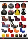 Bean Bag Chair Sofa Cover Indoor/Outdoor Game Seat Couch Lazy Bags