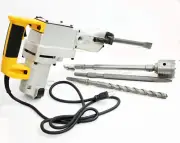 1800W Electric Rotary Hammer Drill & Demolition Mode 500BMP w/ Core Bit Hole Saw