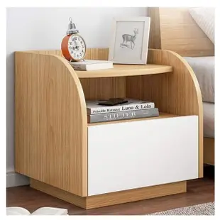 【E家工廠】床頭櫃 單抽床頭櫃 簡易床邊櫃 收納櫃 床邊桌 小型邊桌 收納櫃 抽屜櫃(054-KC單抽床頭櫃)