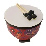 Ground Drum Early Education with 2 Mallets Musical Bongo Drum for Children