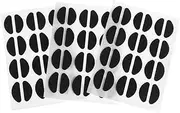 ORFOFE 84Pairs Slip Eyeglass Nose Pads Comfortable Support for Glasses Black Nose Pads for Enhanced Fit and Reduced Nose Burden