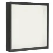 9x9 Shadow Box Wood Dried Flower Floating Photo Frame, Black