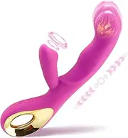 Women Sex Toys Vibrator Double Motor Rechargeable G-Spot and Clitoris Stimulator, Thrusting Dildo, Adult Sex Toy, Dildo Sex Toys Vibrators, Thrusting Dildo with 10 Powerful Modes of Vibration (Pink)