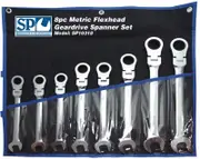 SP Tools SP10318 - Gear Spanner Set 8 Piece Metric Flexhead - Jumbo