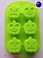 Halloween Pumpkin Chocolate Fondant Cake Cookie Silicone Ice Cube Mould Mold