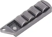 Fidget Slider, Metal EDC Adult Magnetic Fidget Toy, Portable Pea Pod ADHD Push Slider Toy for Anxiety Stress Relief, Boyfriend Father Gift (Silver Color)