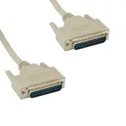 [10X] 10' DB25 25Pin Male to Male Cable 28AWG Serial RS-232 Printer DTE Scanner