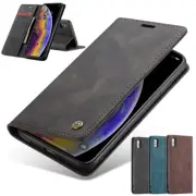 For iPhone SE 8 7 XR X 11 13 14 Pro Max Case Magnetic Leather Wallet Stand Cover