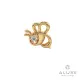 【ALUXE 亞立詩】10K金 鑽石耳環 蜜蜂造型 迪士尼 小熊維尼系列 EEDW005(單只)