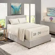 Extra Deep Pocket Fitted Sheet - Deep King Fitted Sheet Set – Super Deep Pocket Sheet - Ultra Deep Fitted Sheet - for Extra Deep Pocket Mattress - King Size Sheets - 78 x 80 inches - Off White