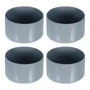 4 Pack Screw Thread Protector Cover Rubber End Caps 3 1/8"(80mm) ID/Grey