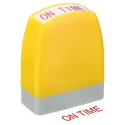 on Time Notice Stamp, Office Stamp Pre Inked Stamp, Yellow