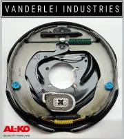 Genuine AL-KO 12" Electric Brake Backing Assembly ~ Left ~ alko 331301