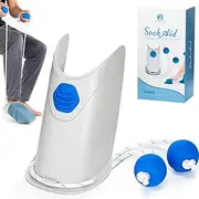 Upgrade Sock Aid - Socks Helper with Adjustable Cords, Easy on Sock Aid Tool with Ergonomic Soft Foam Round Handles for Elderly, Disabled, Pregnant, Diabetics-Sock Helper Aide Tool