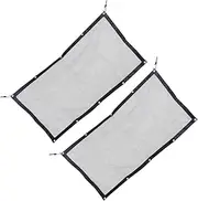 VANZACK 2Pcs Car Barrier Durable Mesh Safety Net for Back Seat Easy Clip Installation for Pets During Road Trips Compact Portable Design