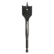 Qty 10 Spade Drill Bit 25mm 1" HSS Turbo Bore Timber Alpha Brand