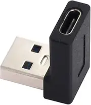 Xiwai USB-C Type C Female 90 Degree Down Angled to USB 3.0 A Male Data Adapter for Laptop Desktop