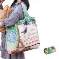 在飛比找momo購物網優惠-【ENVIROSAX】折疊環保購物袋─旅行 法國巴黎