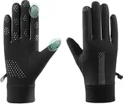 [ZANZER] Thin Winter Gloves, Waterproof Finger Touch Screen Non-Slip Cold Resistant Gloves, Warm Gloves for Men and Women, Perfect for Cycling, Running, Driving, Hiking