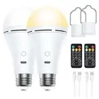 Smart Touch Dimming Wireless USB Rechargeable LED Bulb 3 Color Temperature1103