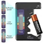 Digital LCD Battery Tester Universal Volt Checker AAA AA C D 9V & Button Cell