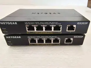 球球工控 NETGEAR/網件 GS305P 5口千兆 poe供電交換機 測試好 桌面型