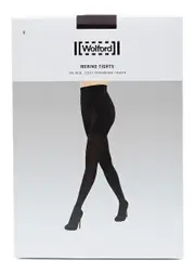 Wolford Jacquard 100 Denier Wool-blend Tights - Brown L (UK14 / L)