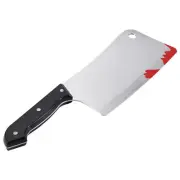 Bloody Cleaver, Fake Knifes Realistic Kitchen Cleaver Prop for Halloween5685