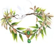 TRADERPLUS Fairy Flower Leaf Crown Elf Crown Circlet for Women Renaissance Hallo