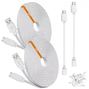 2-Pack 30 Ft Camera Power Cord for Blink Outdoor 4 and Blink Mini 2, Extension C