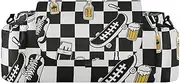 miaozhen Black White Checkered Graffiti stroller organizer for double stroller baby storage caddy webbing loop accesorios para coches de bebes accesorios para carro