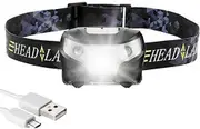 Waterproof Head Torch LED Headlamp Flashlight USB Rechargeable Camping Fish CREE