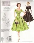 Vogue Sewing Pattern 2903, Retro 1957 Dress, Sizes 6 - 10, New
