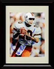 16x20 Gallery Frame Bernie Kosar Autograph Promo Print - Miami Hurricaines- In