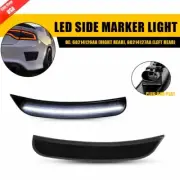 2PCS For 2015-2023 Dodge Charger White Rear LED Side Marker Lights Bumper Lamp